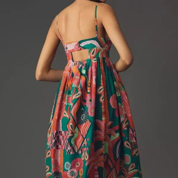 Anthropologie Farm Rio Palm Midi Dress *zipper flaw*
wedding guest dress - Picture 4 of 12